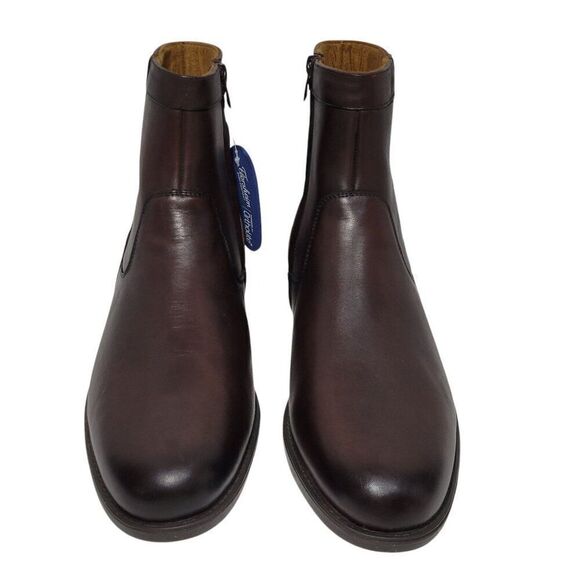 Florsheim Midtown‎ Boot Zip Plain Toe Mens Size 11 D Brown Genuine Leather NEW